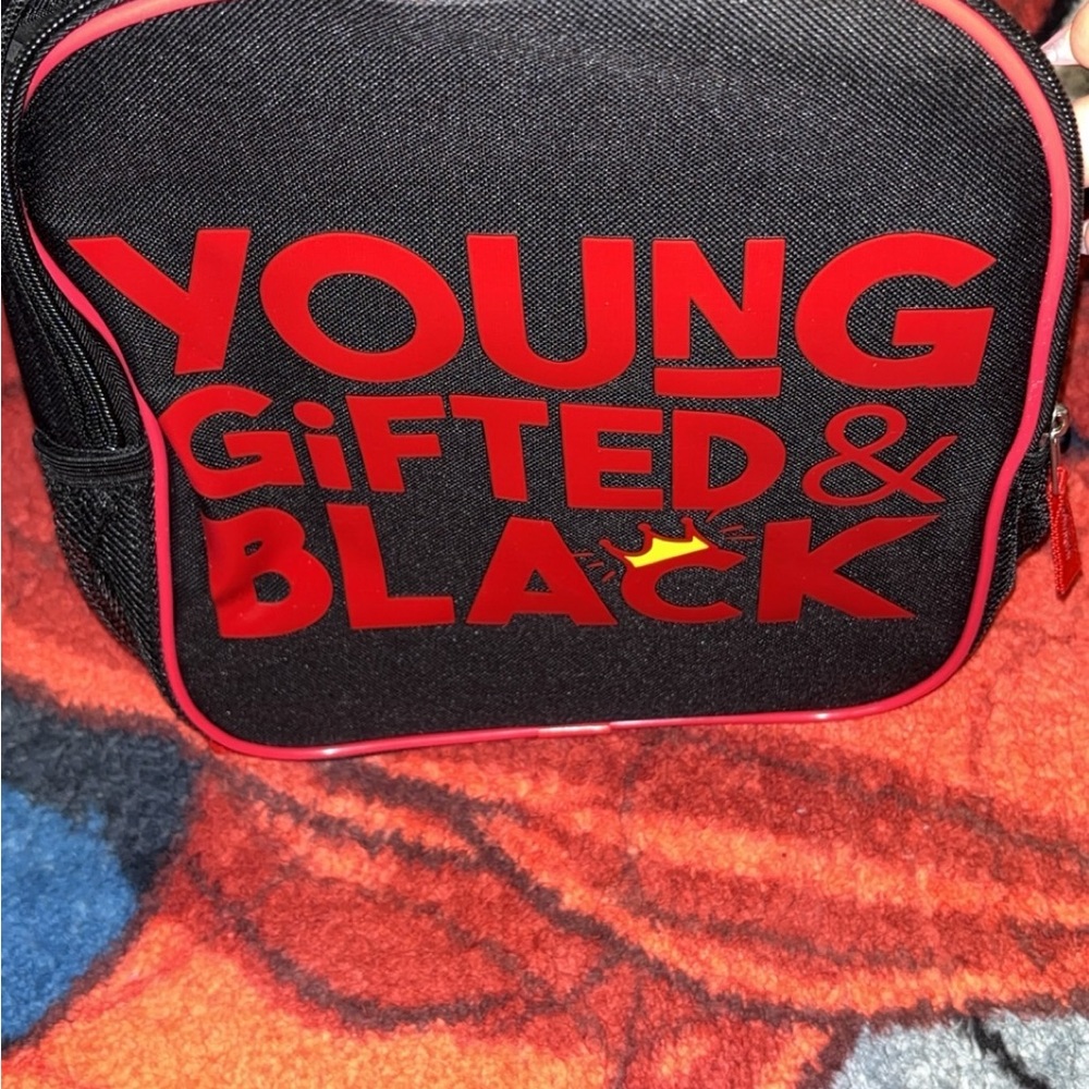 Young Gifted & Black Men's Backpack - Black and Red